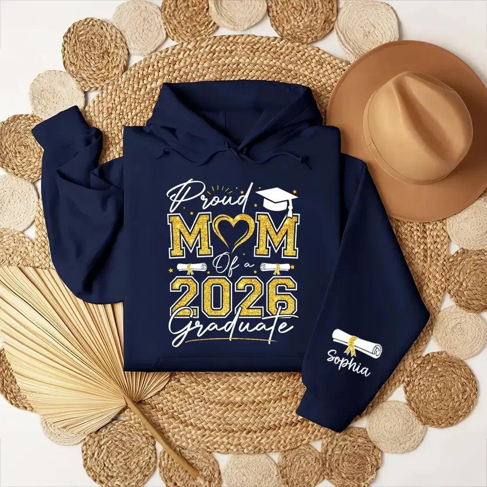 Senior Mom 2026 Graduation Shirt – Personalized Proud Mom Tee - Duconspace