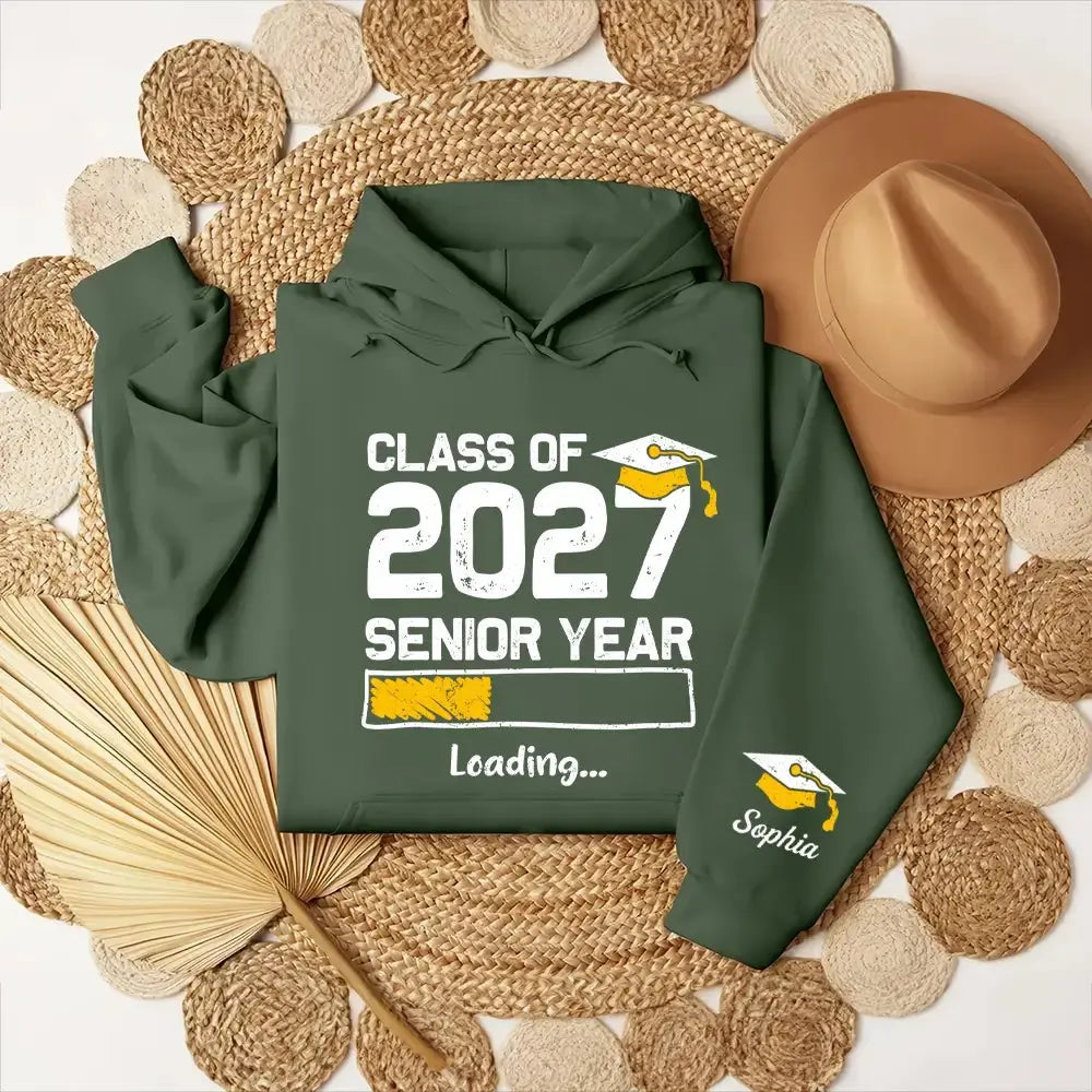 Senior Year Loading Shirt - Personalized Gift for Class of 2027 Duconspace
