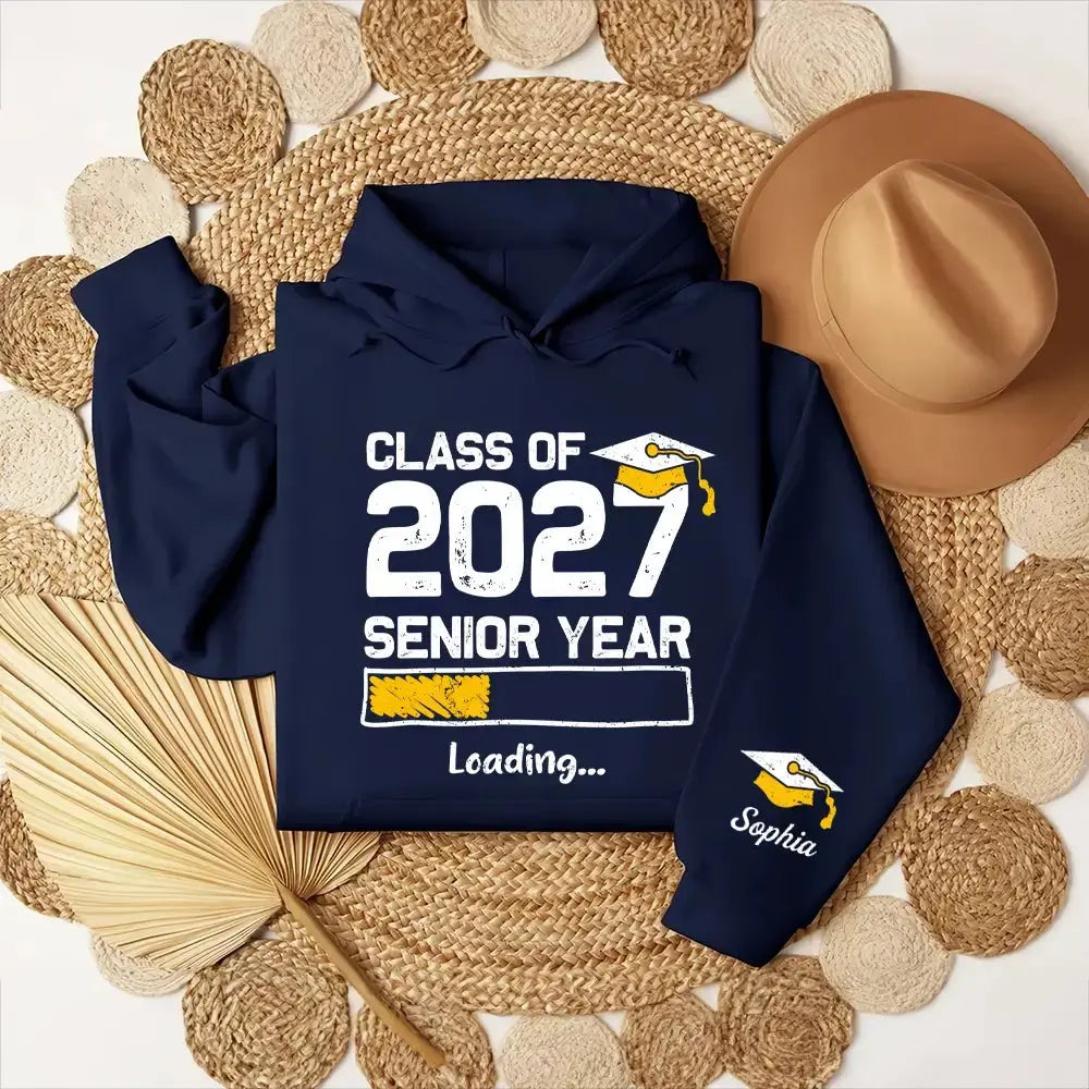 Senior Year Loading Shirt - Personalized Gift for Class of 2027 Duconspace