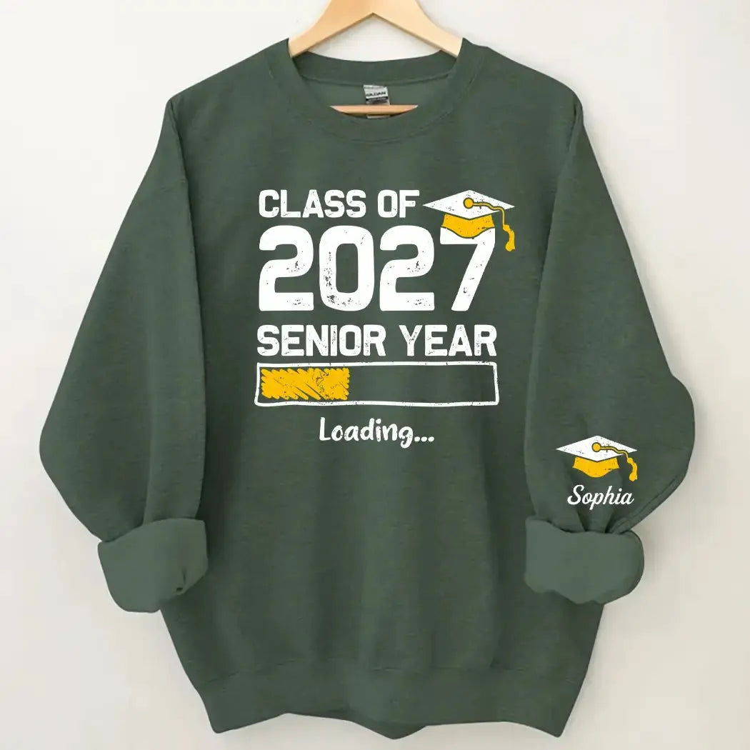 Senior Year Loading Shirt - Personalized Gift for Class of 2027 Duconspace