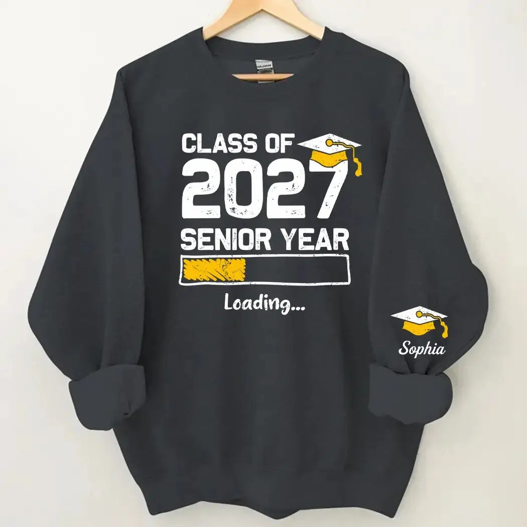 Senior Year Loading Shirt - Personalized Gift for Class of 2027 Duconspace