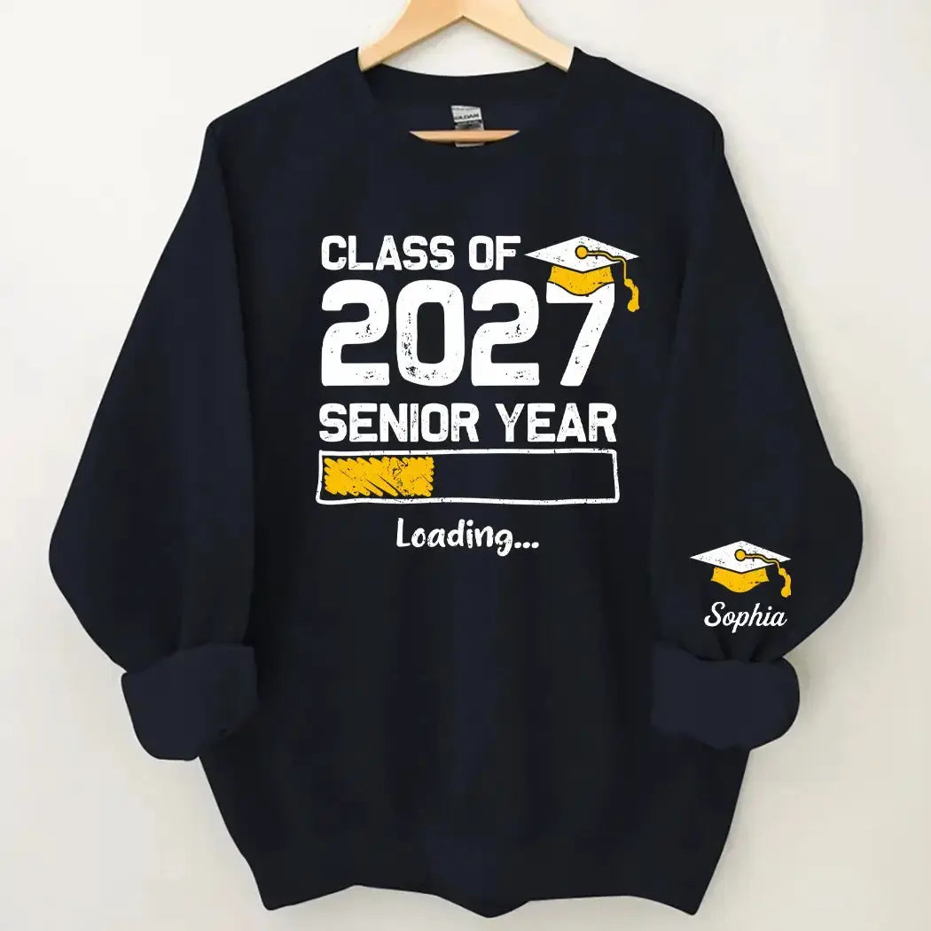 Senior Year Loading Shirt - Personalized Gift for Class of 2027 Duconspace
