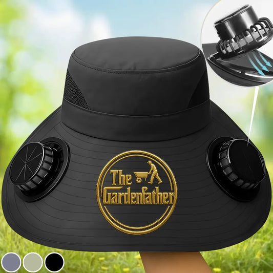 Solar Fan Hat – #1 Gardening Gift for Dad Who Has It All
