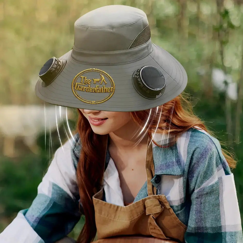 Solar Fan Hat – #1 Gardening Gift for Dad Who Has It All Duconspace