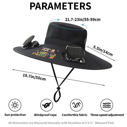 Solar Fan Hat – Personalized Gardener’s Gift [Grow Joy]