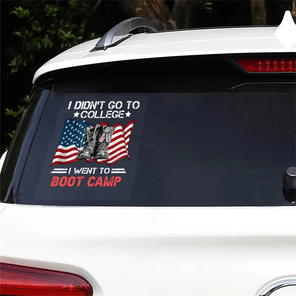 Soldier Custom Decal I Didn't Go To College I Went To Personalized Gift Duconspace