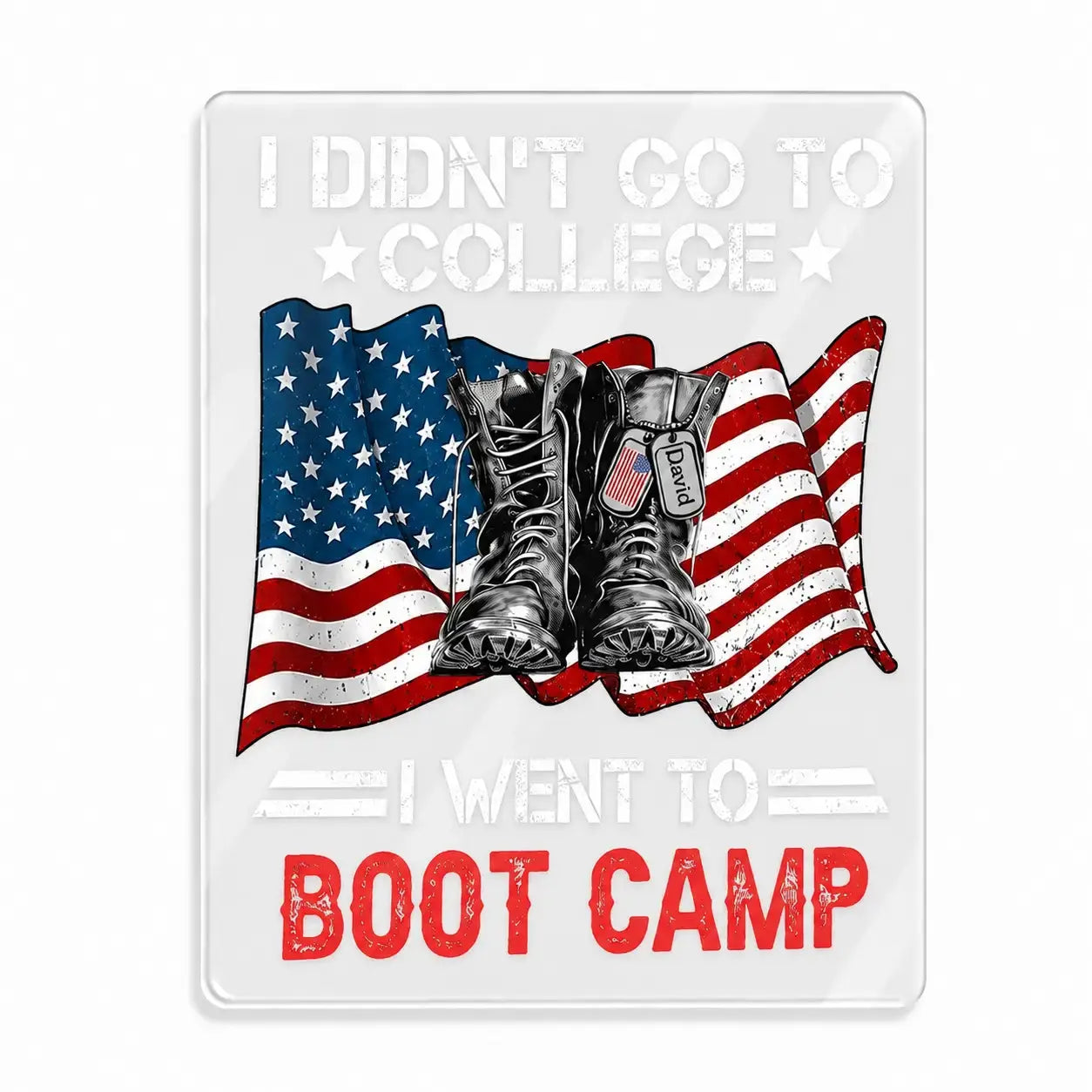 Soldier Custom Decal I Didn't Go To College I Went To Personalized Gift Duconspace