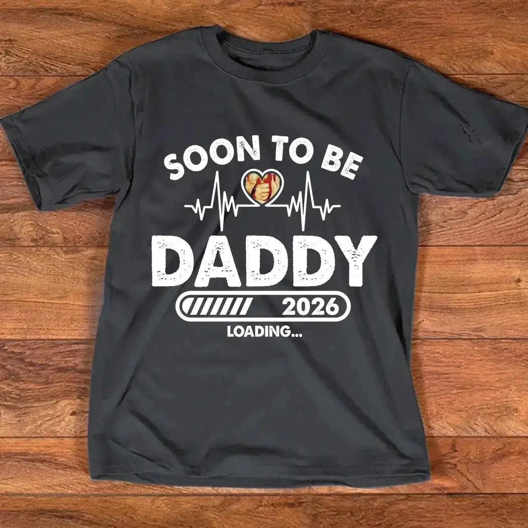 Soon to Be Daddy Dark Shirt - Personalized Gift for Father Duconspace