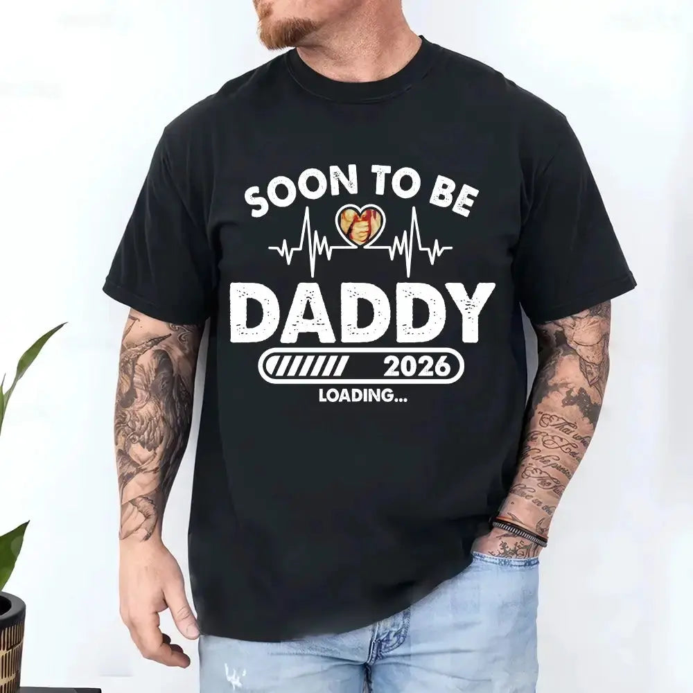 Soon to Be Daddy Dark Shirt - Personalized Gift for Father Duconspace