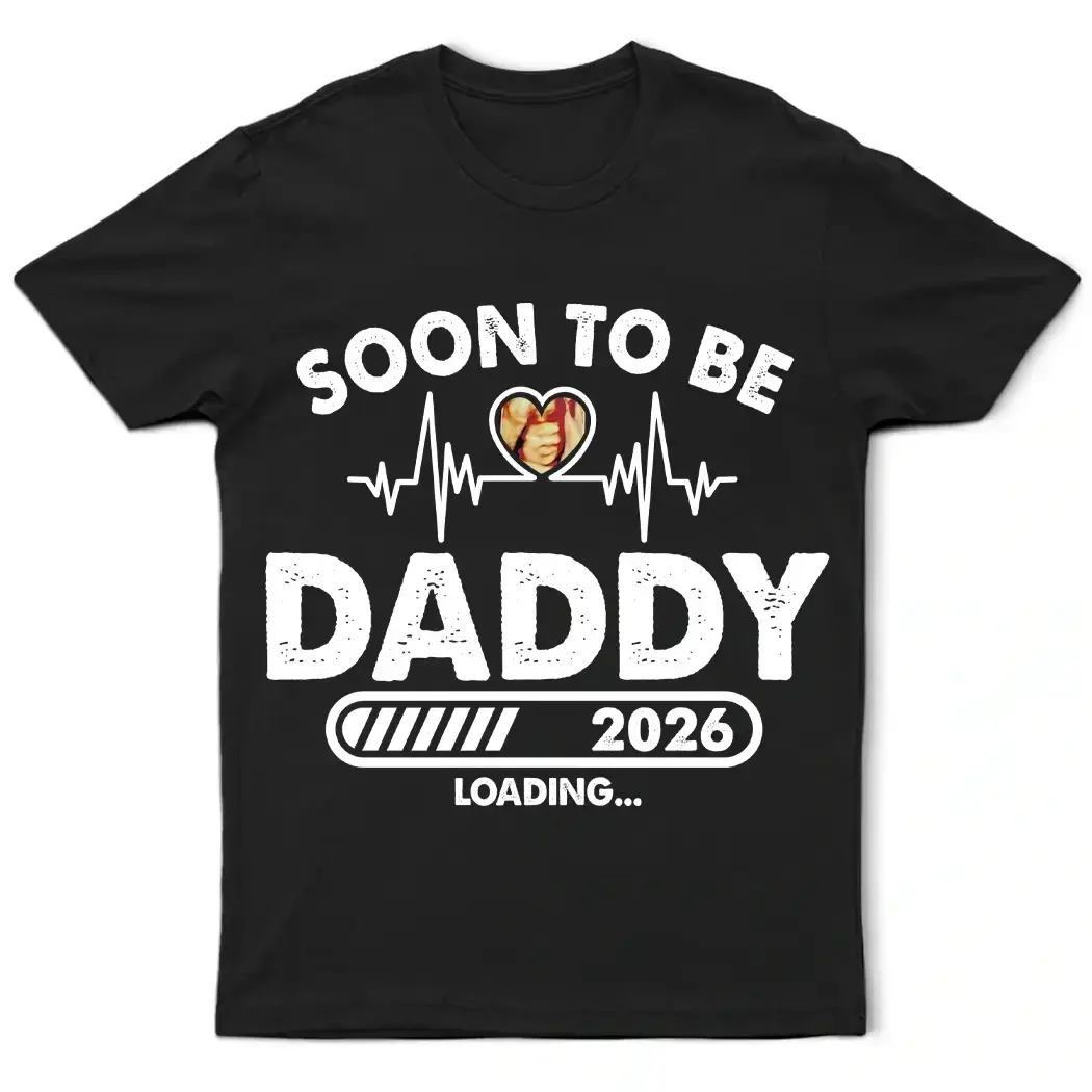 Soon to Be Daddy Dark Shirt - Personalized Gift for Father Duconspace