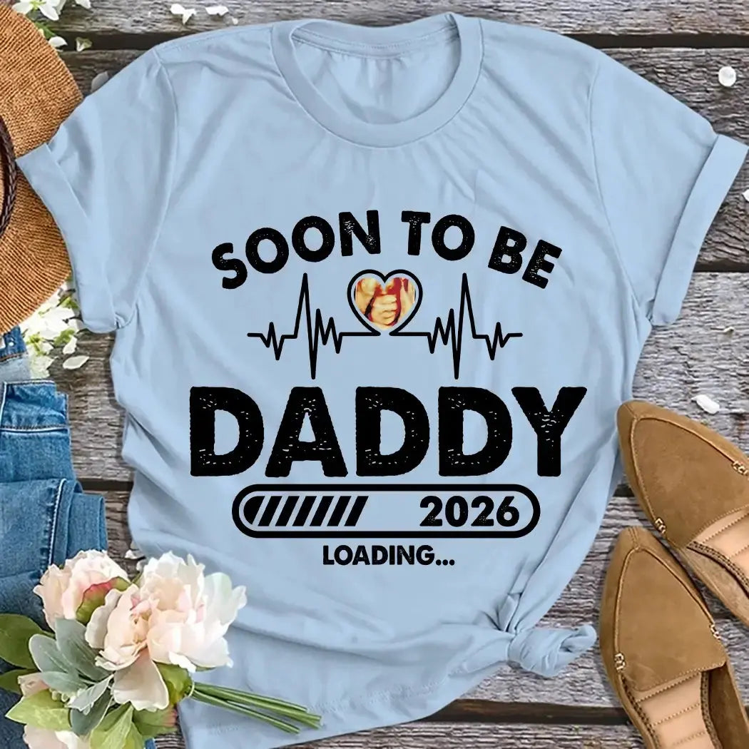Soon to Be Daddy Light Shirt - Personalized Gift for Father Duconspace
