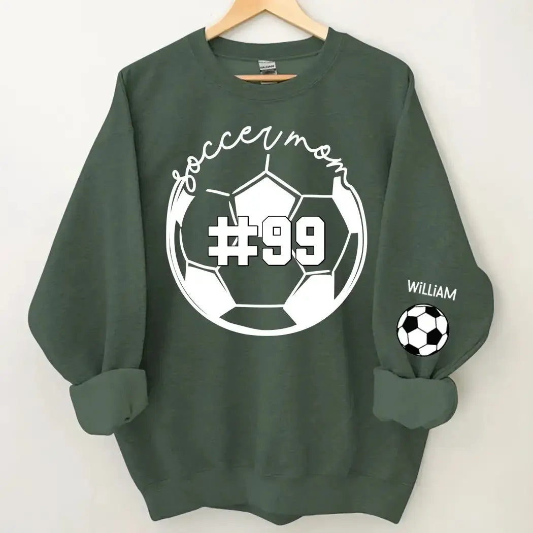 Sports Parent Soccer Sweashirt - Personalized Gift for Mom Duconspace