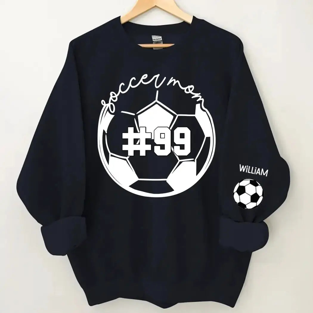 Sports Parent Soccer Sweashirt - Personalized Gift for Mom Duconspace