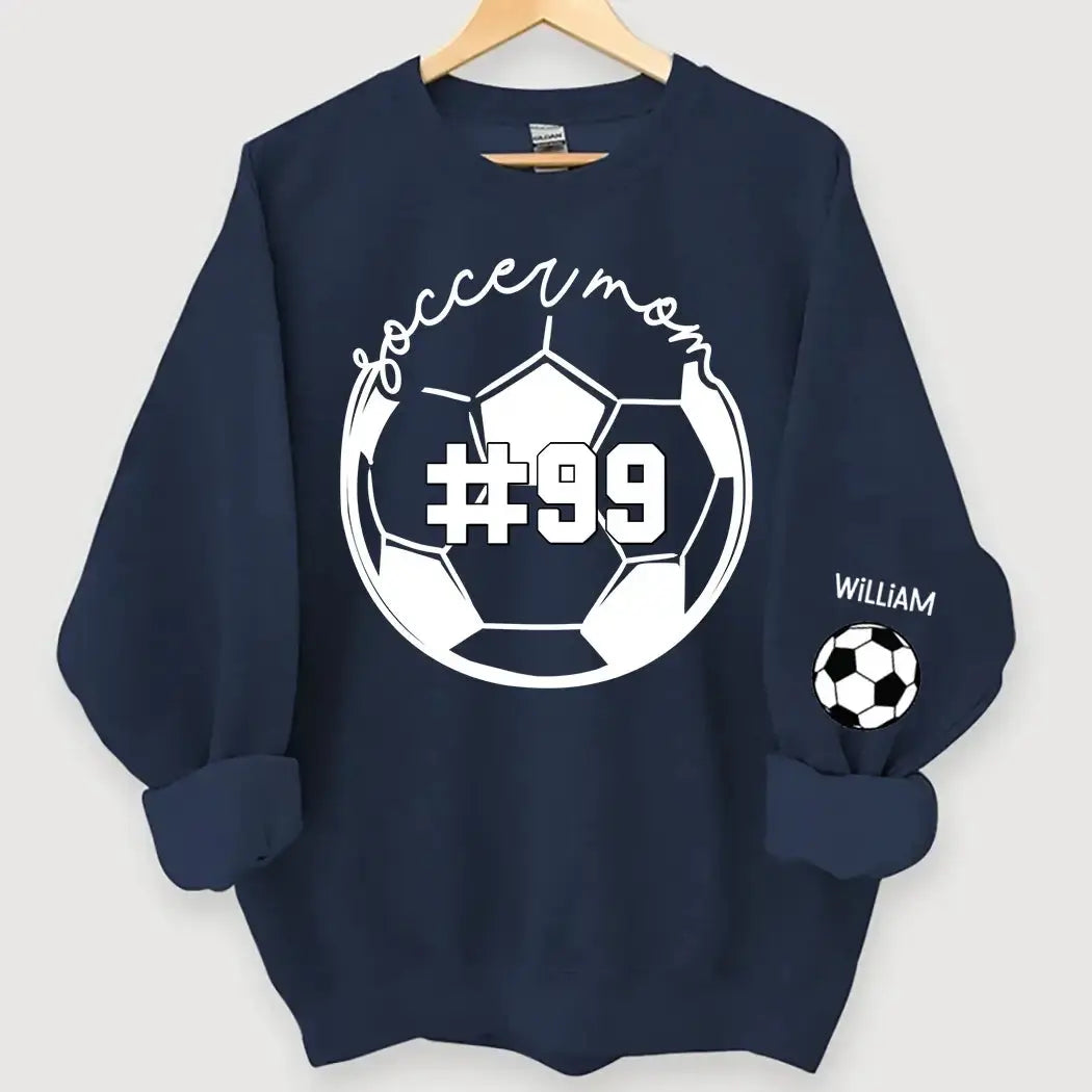 Sports Parent Soccer Sweashirt - Personalized Gift for Mom Duconspace
