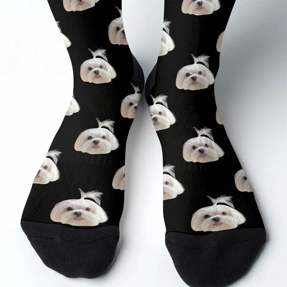 Step into Fun with Your Favorite Face - Custom Photo Socks, Personalized Gift for Pet Lovers and Animal Lovers FSM001 Ducon Space
