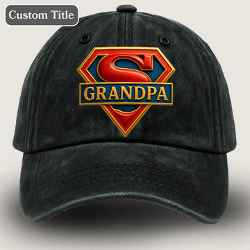 Super Grandpa Hat Personalized Christmas Gifts for Grandparents