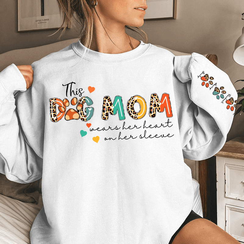 Custom Dog Names Sweatshirt & Hoodie - Perfect Gift for Dog Moms