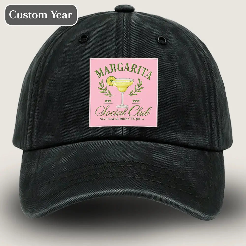 Tequila Sunrise Drink Hat, Custom Margarita Drinking Hat