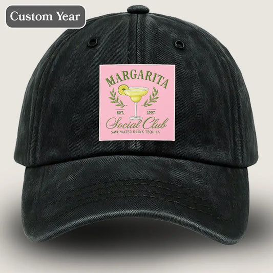 Tequila Sunrise Drink Hat, Custom Margarita Drinking Hat