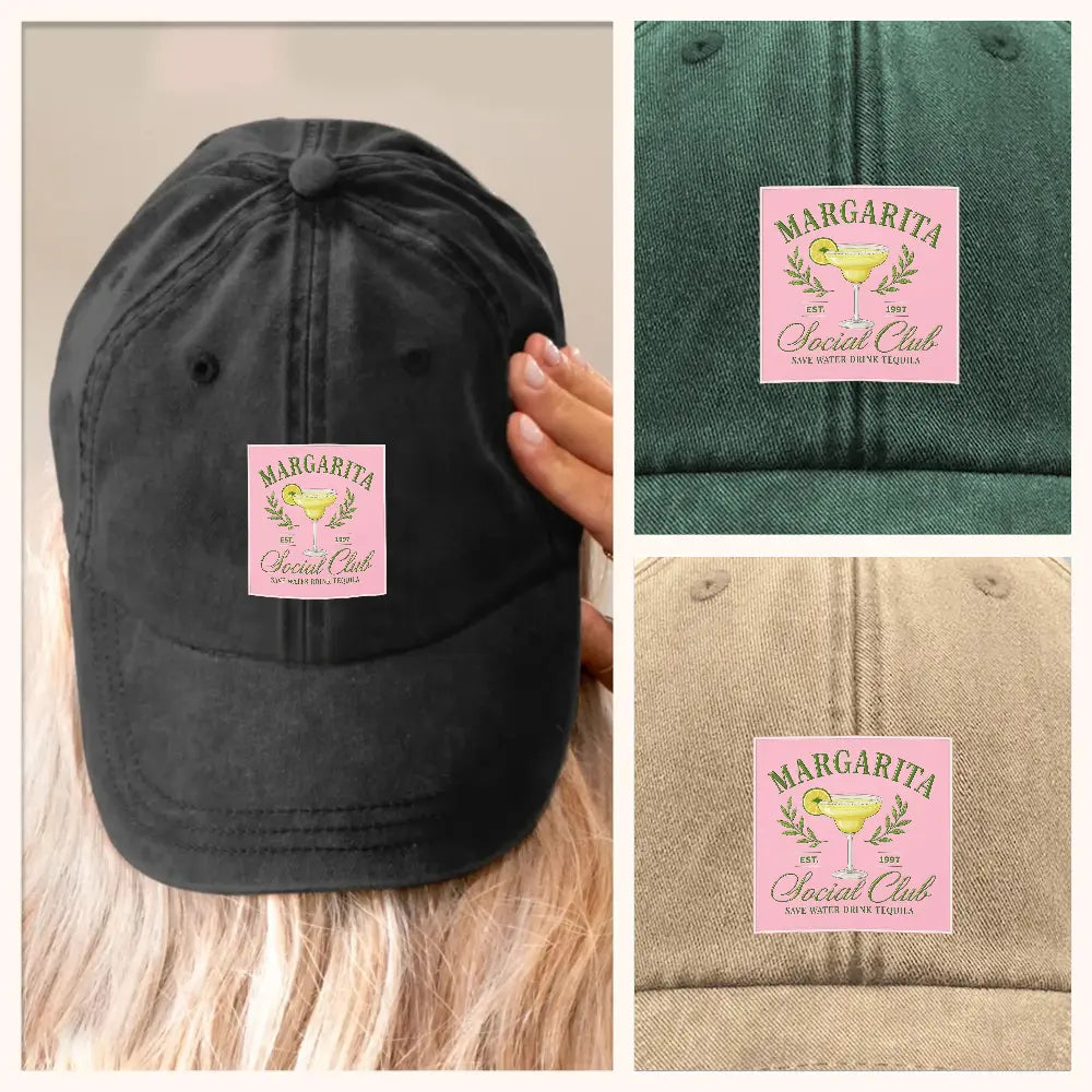 Tequila Sunrise Drink Hat, Custom Margarita Drinking Hat