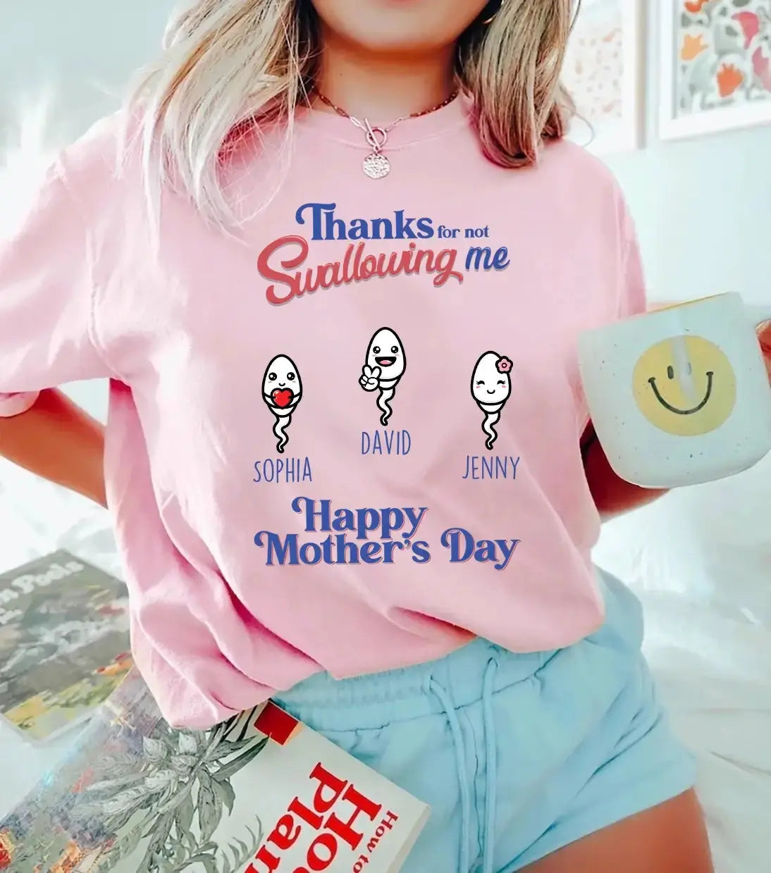 Thanks for Not Swallowing US - Personalized Gift for Mom Duconspace