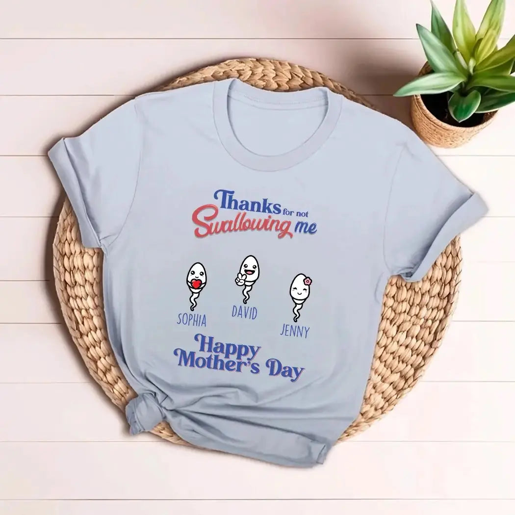 Thanks for Not Swallowing US - Personalized Gift for Mom Duconspace