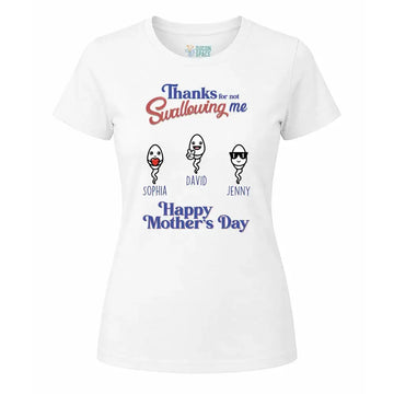 Thanks for Not Swallowing US - Personalized Gift for Mom Duconspace