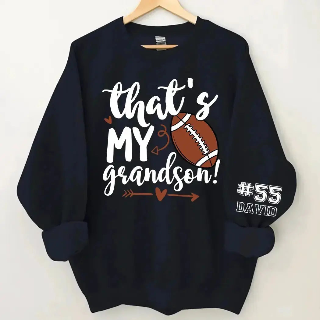 That My Grandson Sweatshirt - Personalized Gift for Family Member Duconspace