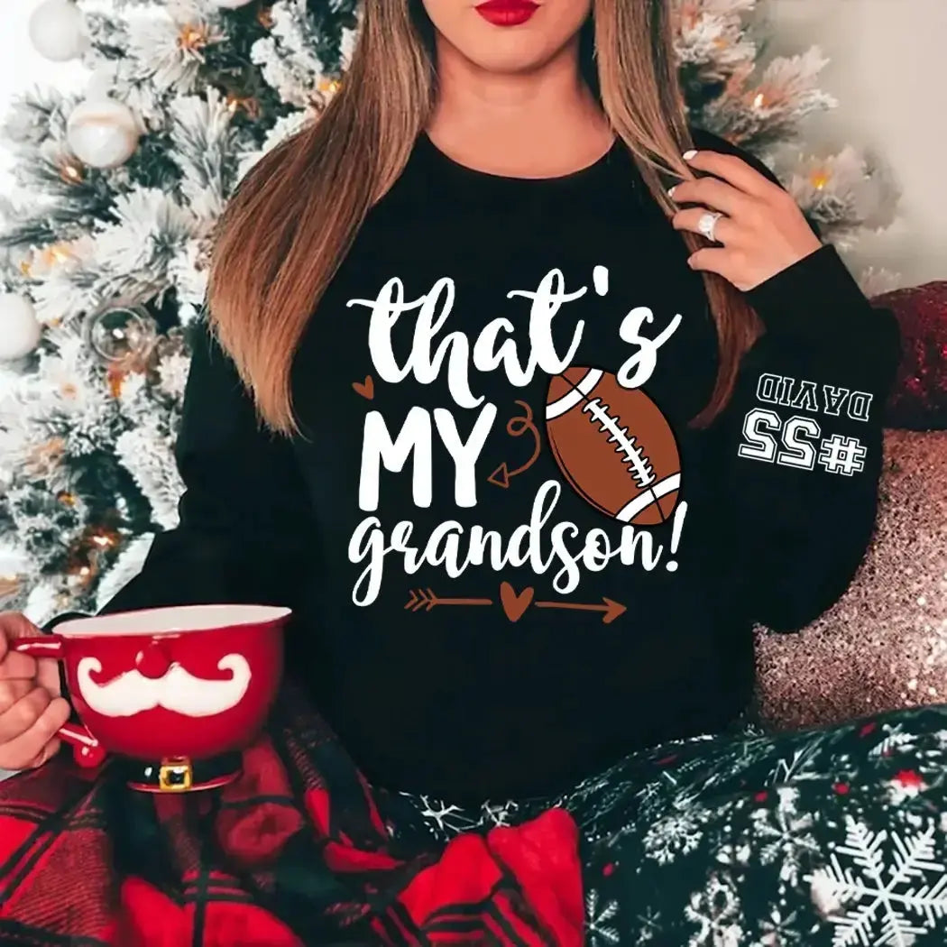 That My Grandson Sweatshirt - Personalized Gift for Family Member Duconspace