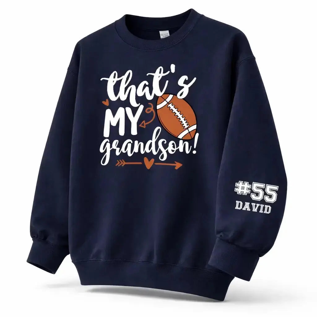 That My Grandson Sweatshirt - Personalized Gift for Family Member Duconspace