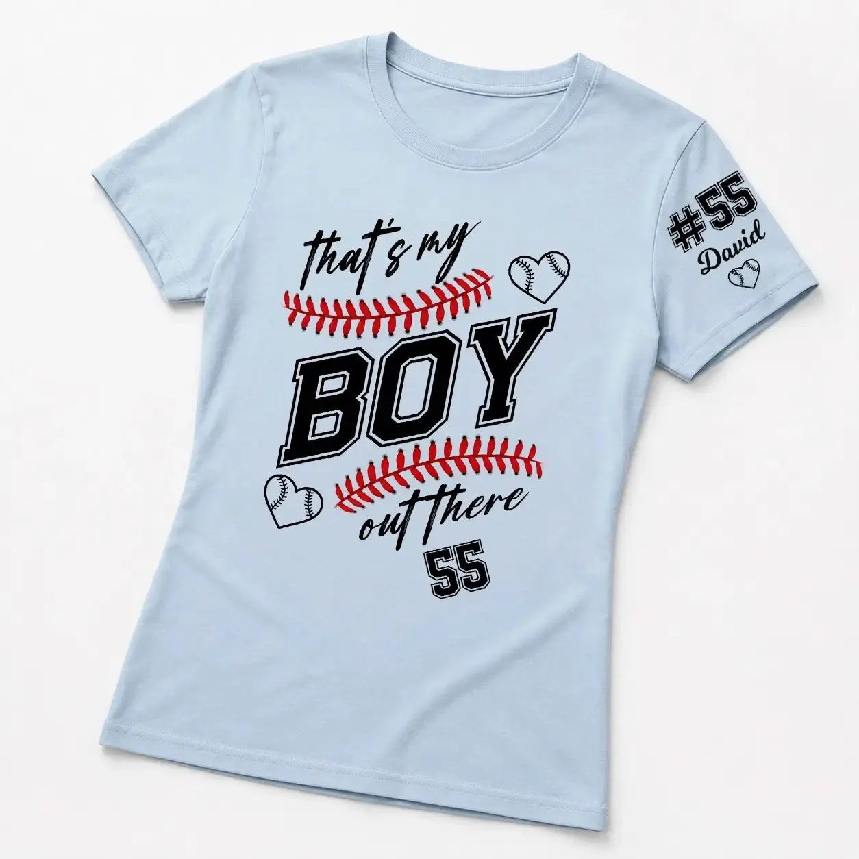 That's My Boy Baseball Shirt - Personalized Gift for Family Member Duconspace