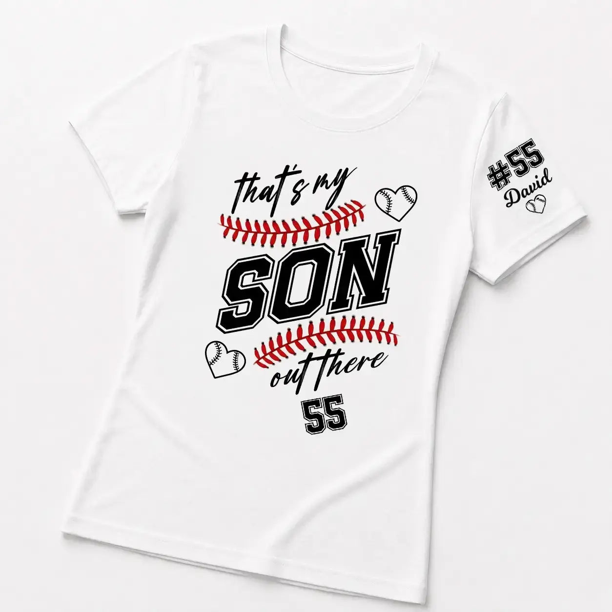 That's My Boy Baseball Shirt - Personalized Gift for Family Member Duconspace