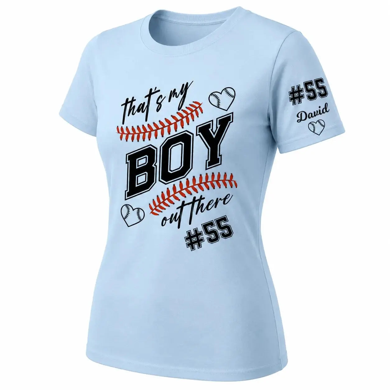 That's My Boy Baseball Shirt - Personalized Gift for Family Member Duconspace