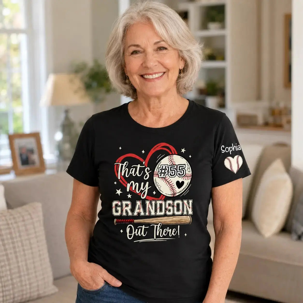 That's My Grandson Shirt - Personalized Gift for Mother Days Duconspace