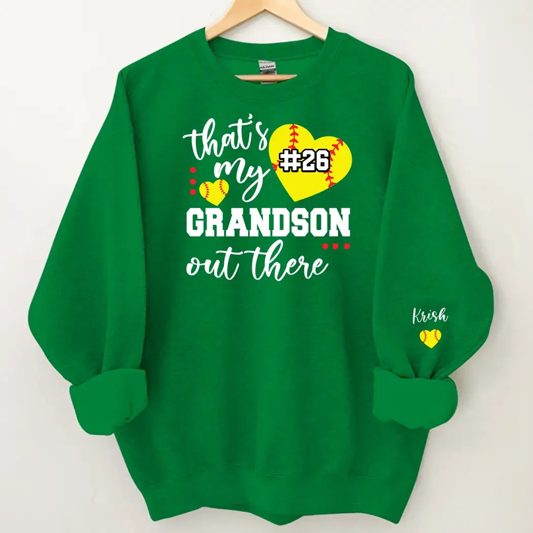 That's My Grandson Out There Soccer Grandma Mother's Day Sweatshirt