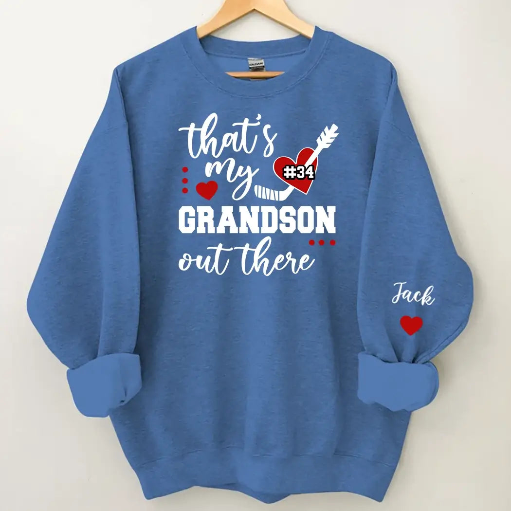 That's My Grandson Out There Soccer Grandma Mother's Day Sweatshirt