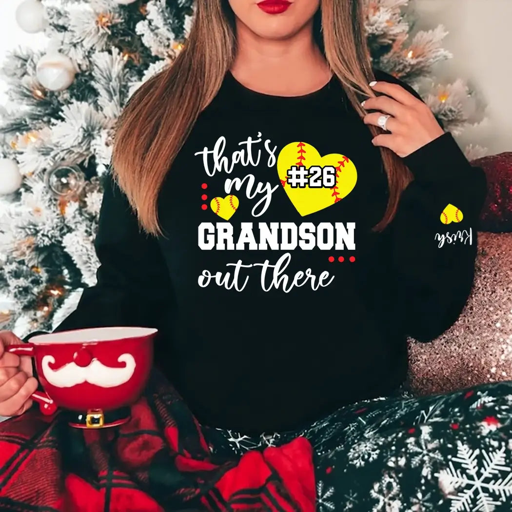 That's My Grandson Out There Soccer Grandma Mother's Day Sweatshirt