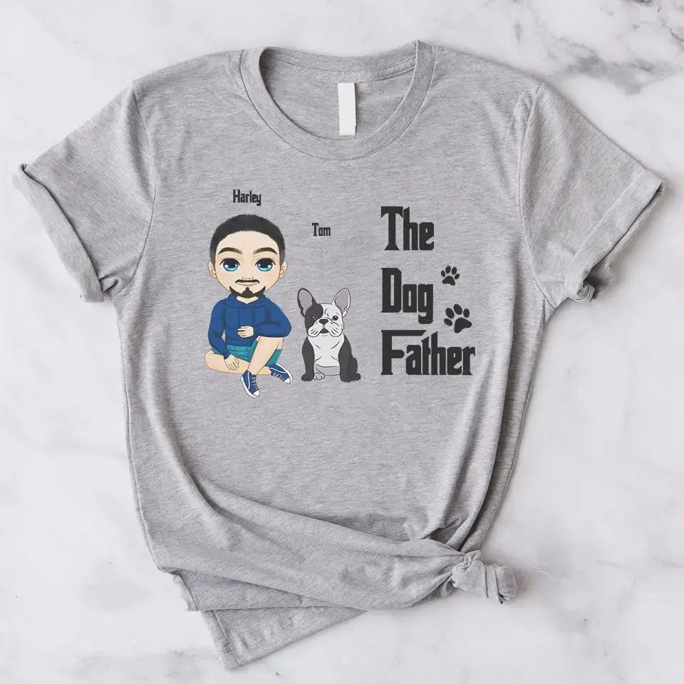 The Dogfather – Custom T-Shirt for Proud Dog Dads, Personalized Gift for Dog Lovers and Pet Fathers Ducon Space