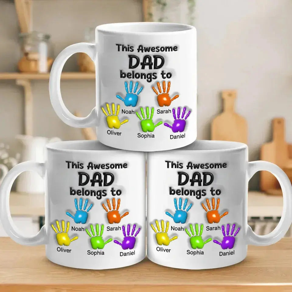 Funny coffee mug for dad – personalized gift from son or daughter