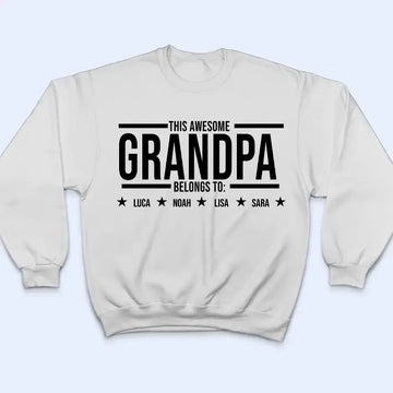 This Awesome Grandpa Belong to - Personalized Gift for Grandpa Duconspace
