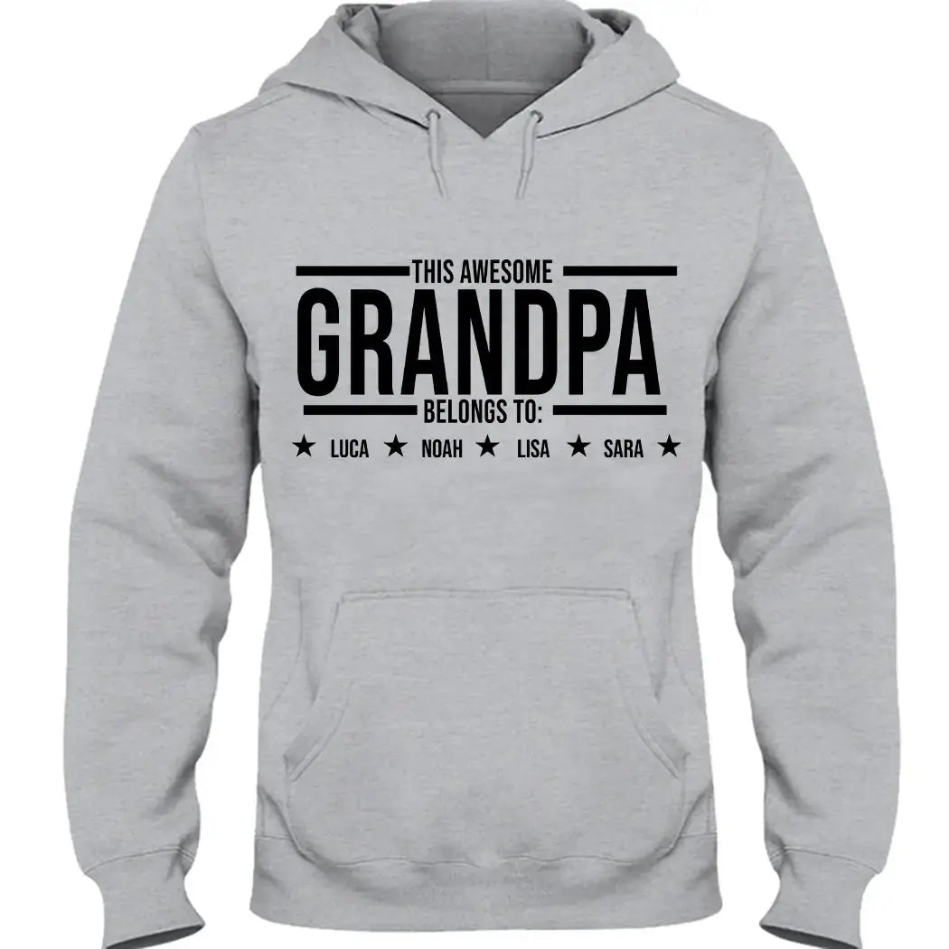 This Awesome Grandpa Belong to - Personalized Gift for Grandpa Duconspace