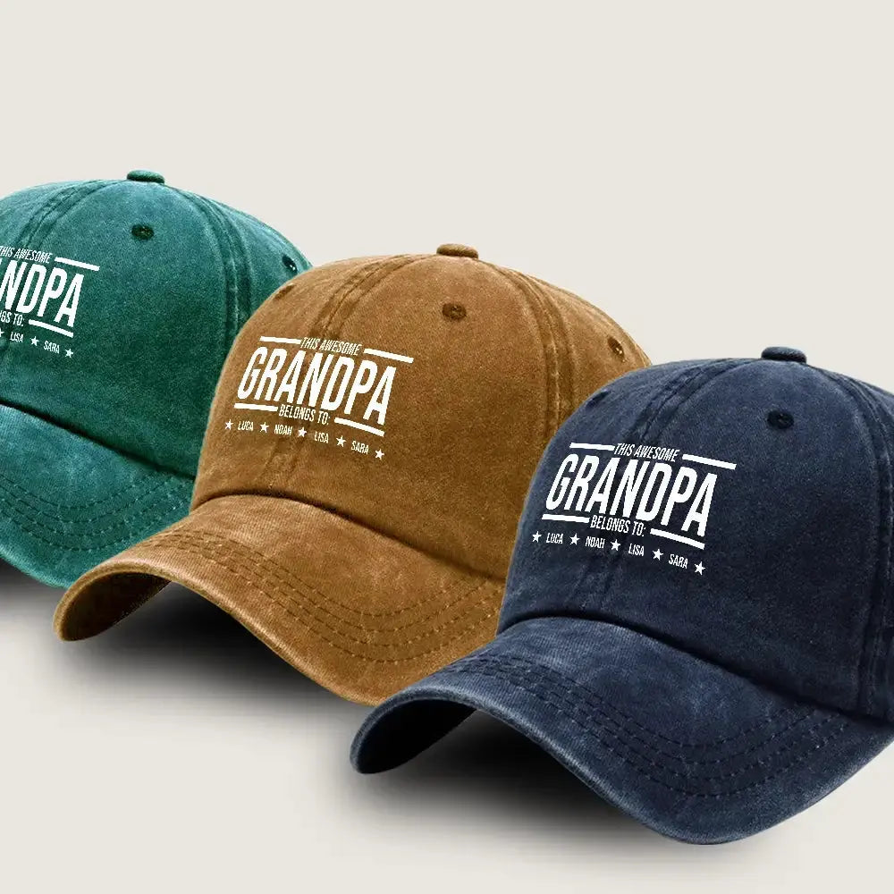 This Awesome Grandpa Belong to Cap - Personalized Gift for Grandpa Duconspace