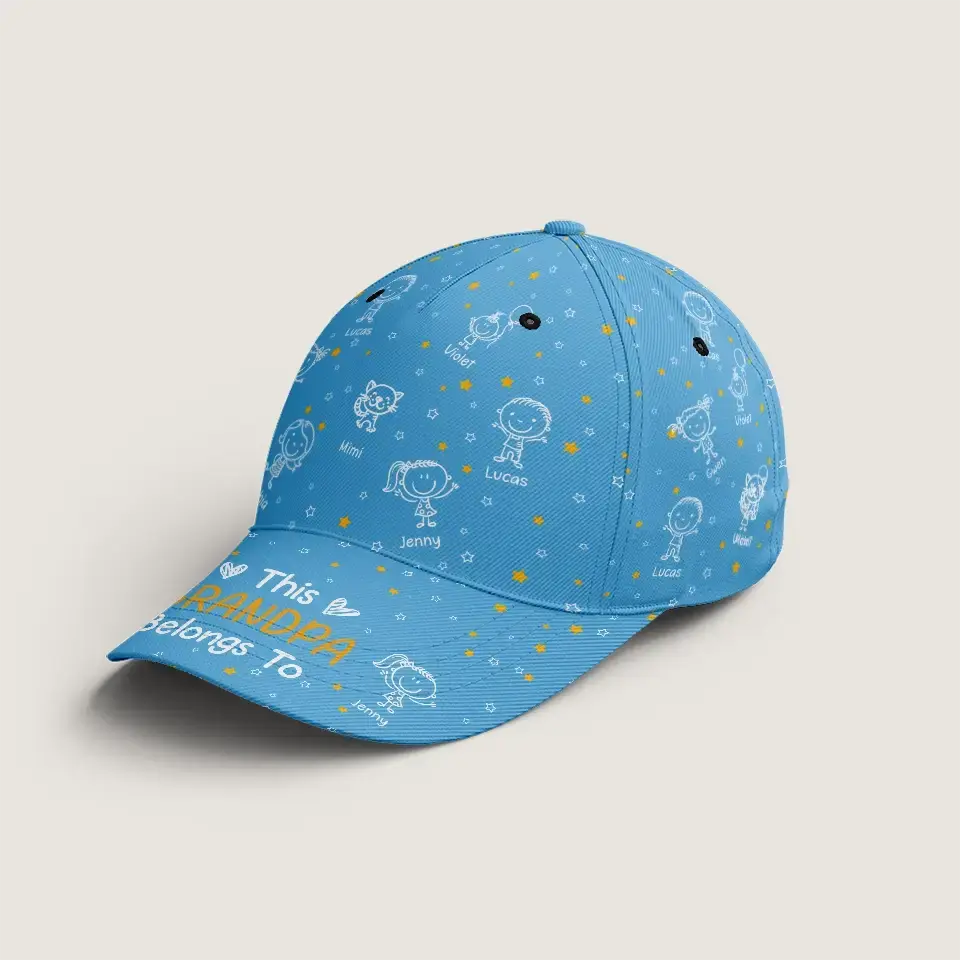 This Grandpa Belong to Classic Cap - Personalized Gift for Grandpa Duconspace