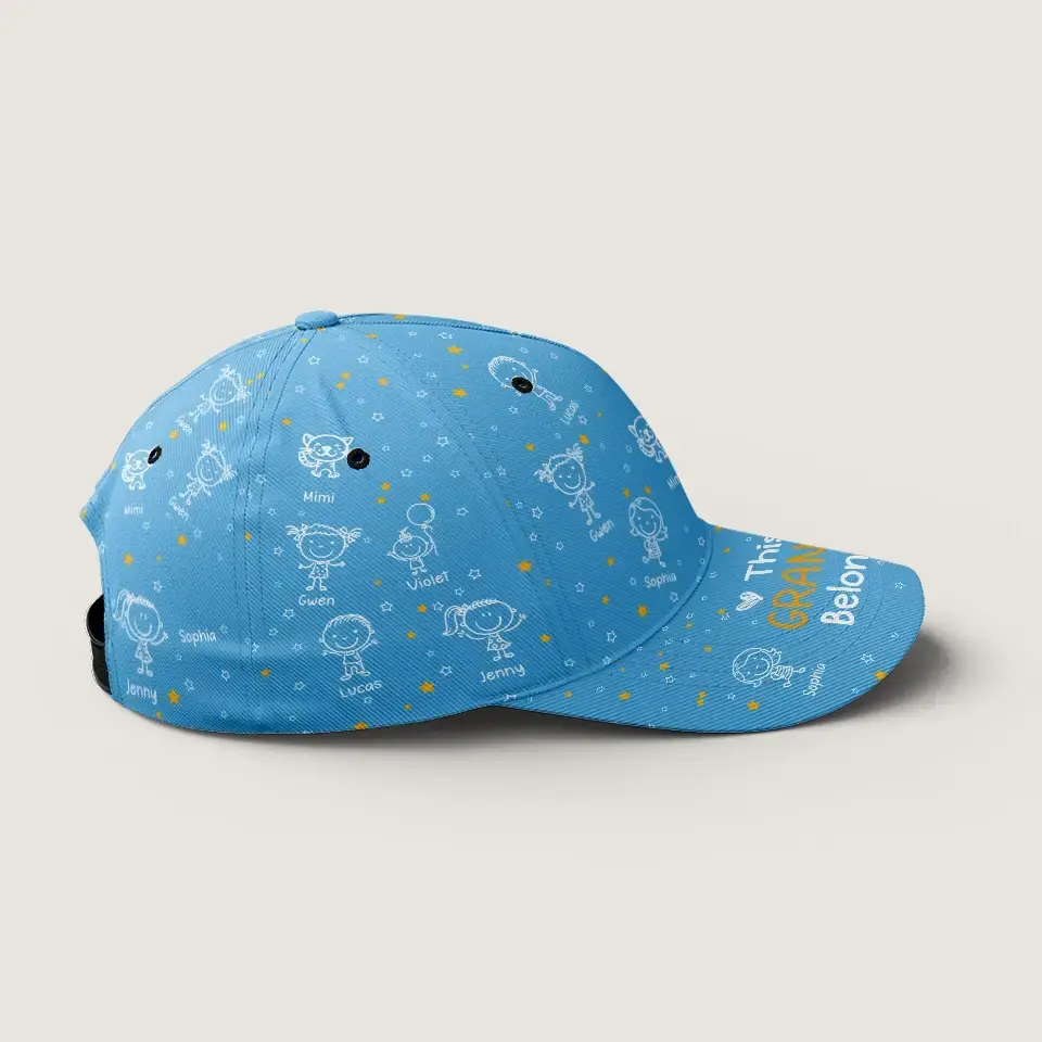 This Grandpa Belong to Classic Cap - Personalized Gift for Grandpa Duconspace