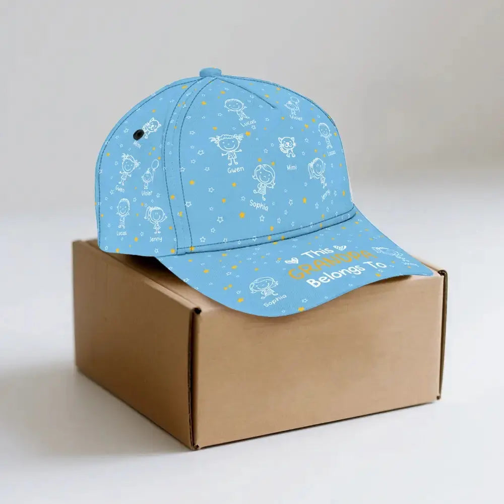 This Grandpa Belong to Classic Cap - Personalized Gift for Grandpa Duconspace