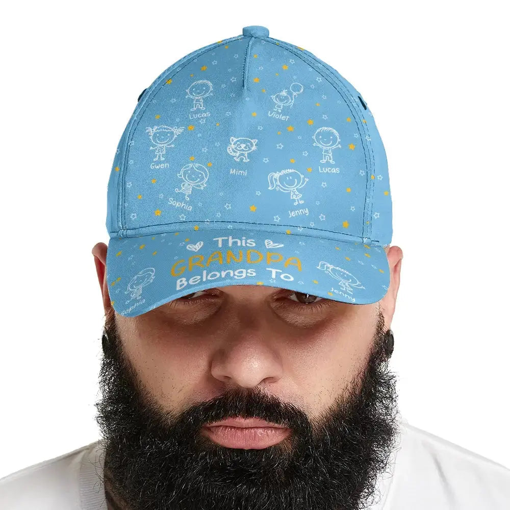 This Grandpa Belong to Classic Cap - Personalized Gift for Grandpa Duconspace