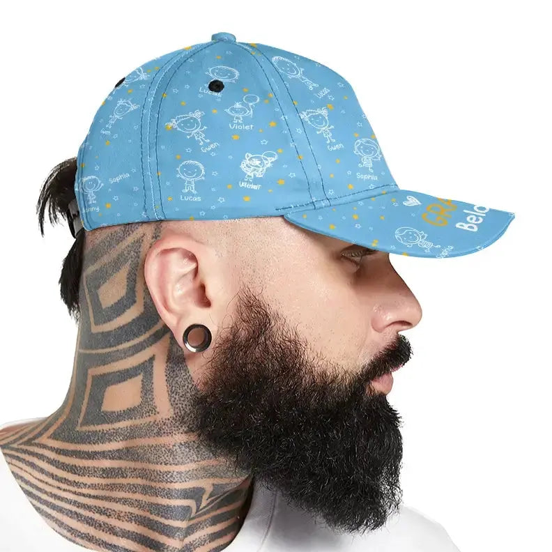 This Grandpa Belong to Classic Cap - Personalized Gift for Grandpa Duconspace