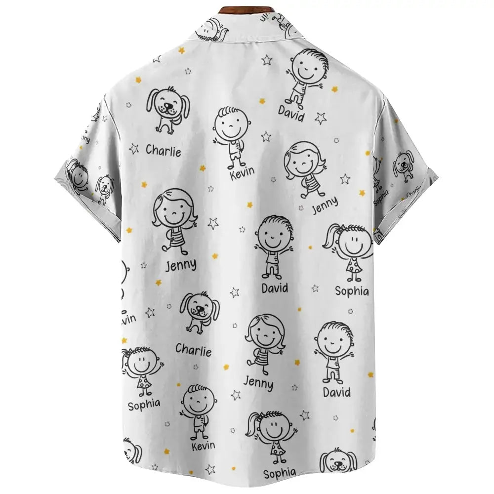 This Grandpa Belongs to Hawaiian Shirt - Personalized Gift for Grandpa Duconspace