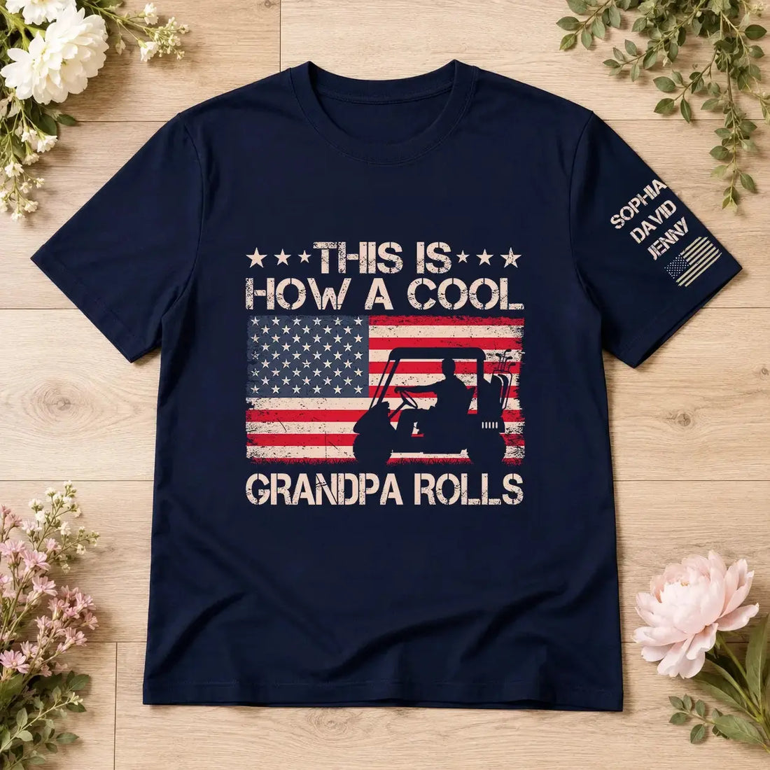 This is How a Cool Grandpa Rolls Vintage Shirt - Personalized Gift for Dad, Grandpa Duconspace