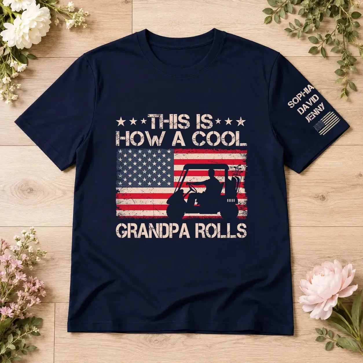 This is How a Cool Grandpa Rolls Vintage Shirt - Personalized Gift for Dad, Grandpa Duconspace